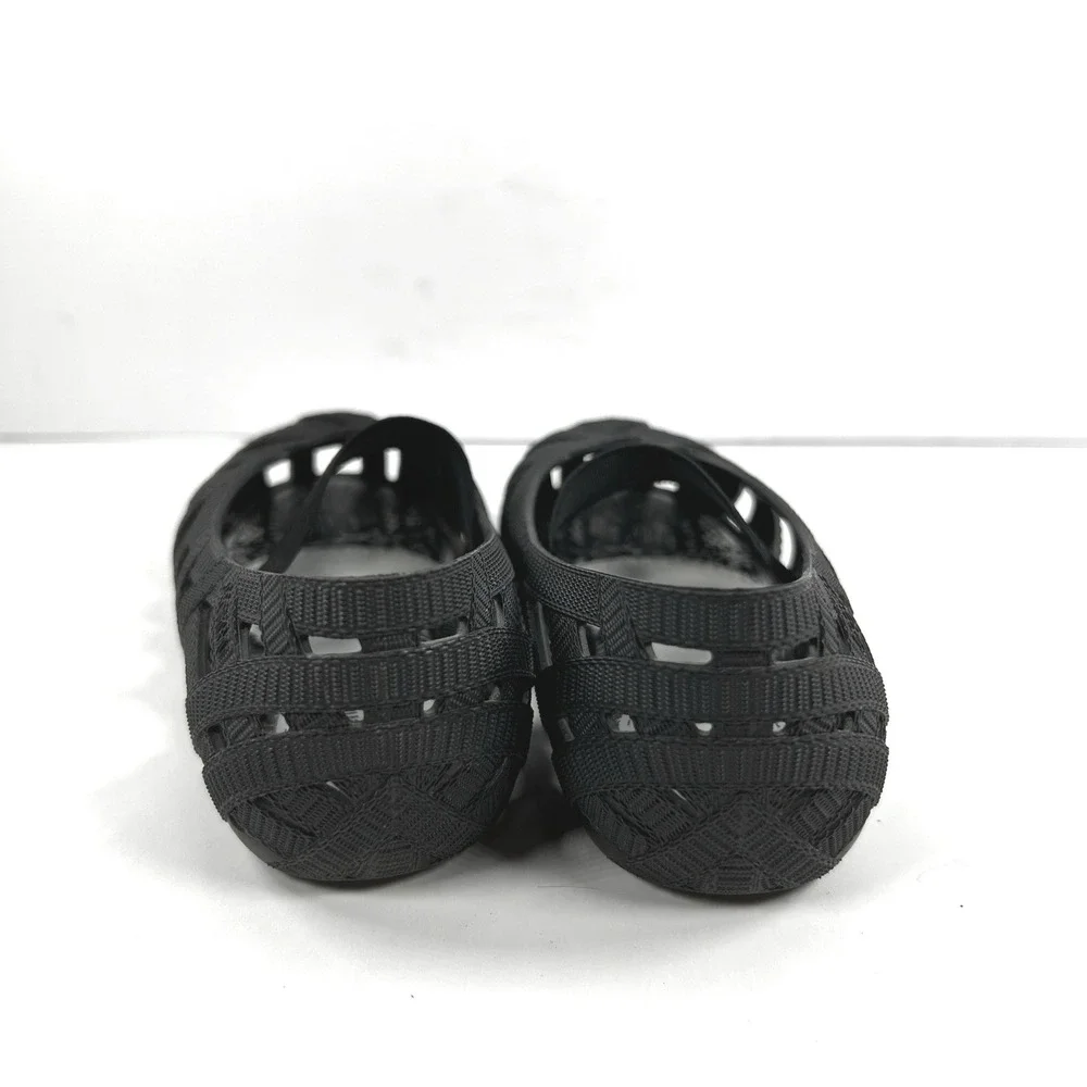 Mini Melissa Jason Wu Jean Black Jelly Mary Jane Flats Kids Size 8 USA